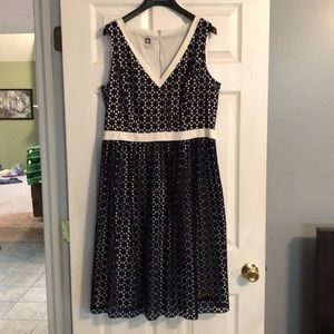 Brand new without tags-Anne Klein Navy/White dress